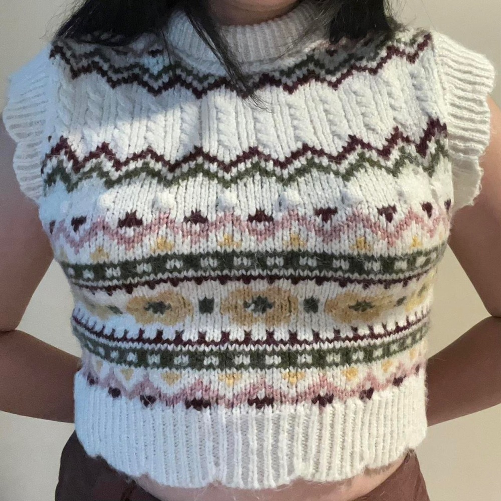 Anthropologie turtleneck sweater vest